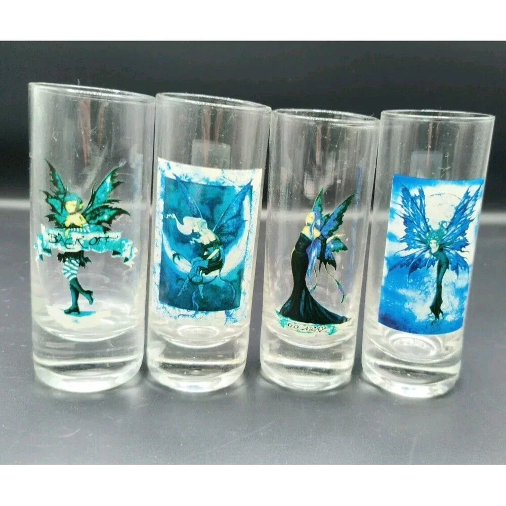 Amy Brown Fairy Shot Glasses, set of 4 2006